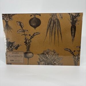 Hester & Cook 24 Paper Placemats Spring Vegetables Crate & Barrel